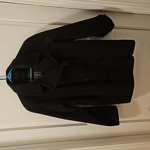 Black peacoat